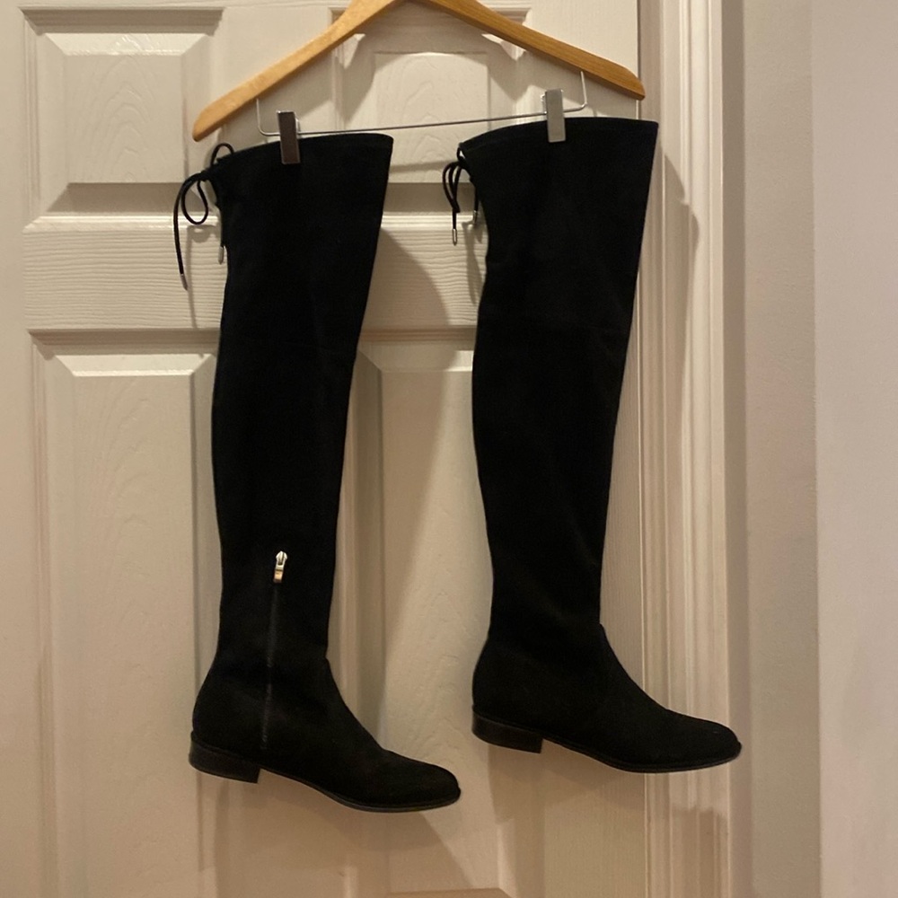 Marc Fisher black faux suede over the knee boots women’s size 7.5